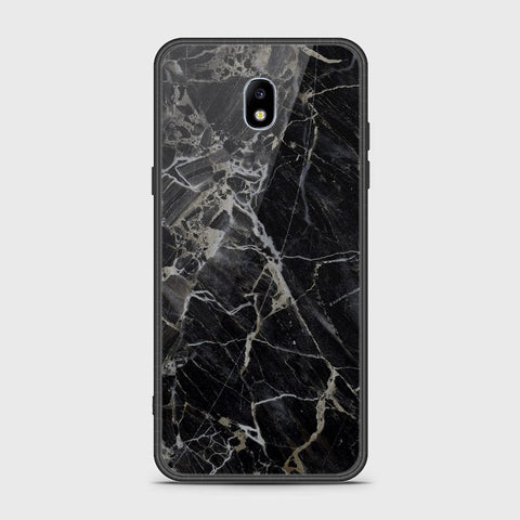 Samsung Galaxy J7 Pro / J7 2017 / J730 Cover - Black Marble Series - HQ Ultra Shine Premium Infinity Glass Soft Silicon Borders Case