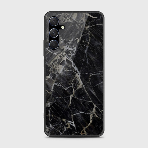Samsung Galaxy M34 5G Cover- Black Marble Series - HQ Ultra Shine Premium Infinity Glass Soft Silicon Borders Case