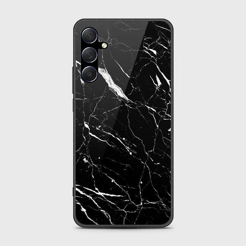 Samsung Galaxy M34 5G Cover- Black Marble Series - HQ Ultra Shine Premium Infinity Glass Soft Silicon Borders Case