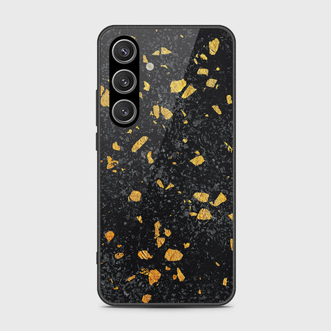 Samsung Galaxy S24 Plus Cover- Black Marble Series - HQ Ultra Shine Premium Infinity Glass Soft Silicon Borders Case