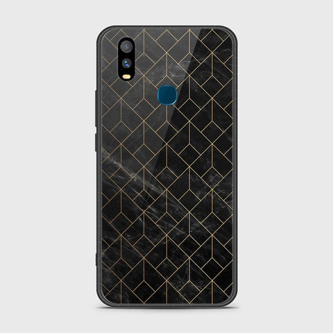 Vivo Y11 2019 Cover- Black Marble Series - HQ Ultra Shine Premium Infinity Glass Soft Silicon Borders Case