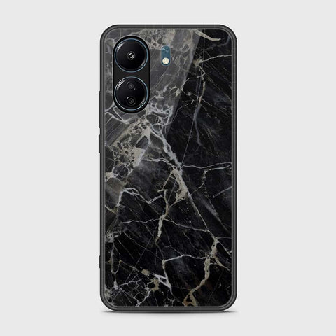 Xiaomi Redmi 13C Cover- Black Marble Series - HQ Ultra Shine Premium Infinity Glass Soft Silicon Borders Case (Fast delivery)