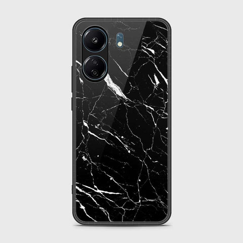 Xiaomi Redmi 13C Cover- Black Marble Series - HQ Ultra Shine Premium Infinity Glass Soft Silicon Borders Case (Fast delivery)