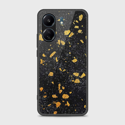 Xiaomi Redmi 13C Cover- Black Marble Series - HQ Ultra Shine Premium Infinity Glass Soft Silicon Borders Case (Fast delivery)