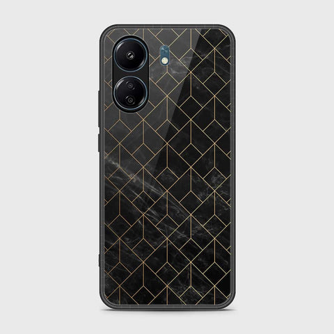 Xiaomi Redmi 13C Cover- Black Marble Series - HQ Ultra Shine Premium Infinity Glass Soft Silicon Borders Case (Fast delivery)