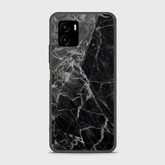 Vivo Y01 Cover - Black Marble Series - HQ Ultra Shine Premium Infinity Glass Soft Silicon Borders Case