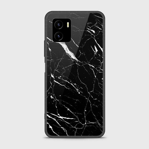 Vivo Y01 Cover - Black Marble Series - HQ Ultra Shine Premium Infinity Glass Soft Silicon Borders Case