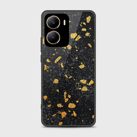 Vivo Y56 Cover- Black Marble Series - HQ Ultra Shine Premium Infinity Glass Soft Silicon Borders Case