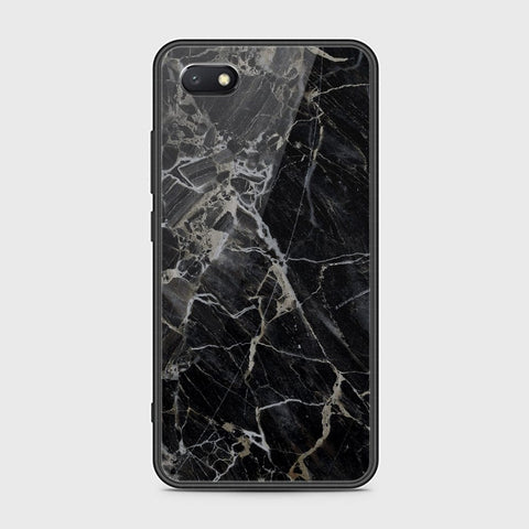 Huawei Y5 Prime 2018 / Y5 2018 / Honor 7S Cover - Black Marble Series - HQ Ultra Shine Premium Infinity Glass Soft Silicon Borders Case