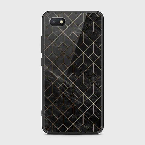 Huawei Y5 Prime 2018 / Y5 2018 / Honor 7S Cover - Black Marble Series - HQ Ultra Shine Premium Infinity Glass Soft Silicon Borders Case