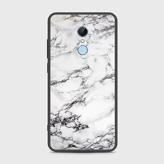 Xiaomi Redmi 5 Cover - White Marble Series - HQ Ultra Shine Premium Infinity Glass Soft Silicon Borders Case