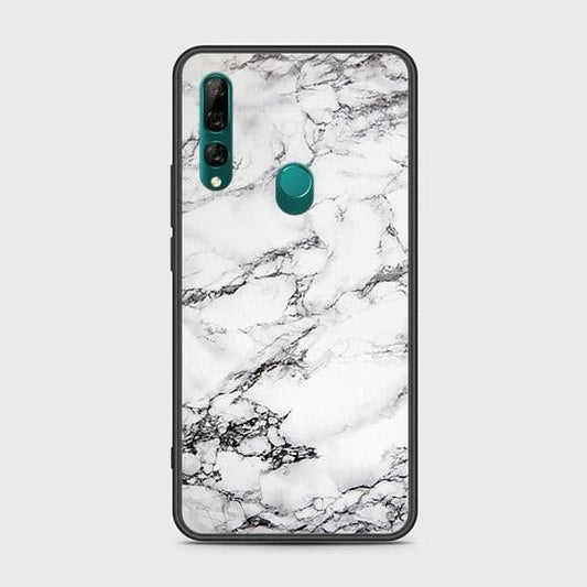 Honor 9X Cover - White Marble Series - HQ Ultra Shine Premium Infinity Glass Soft Silicon Borders Case