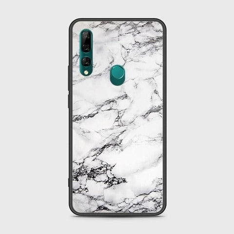 Honor 9X Cover - White Marble Series - HQ Ultra Shine Premium Infinity Glass Soft Silicon Borders Case