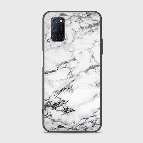 Oppo A72 Cover - White Marble Series - HQ Ultra Shine Premium Infinity Glass Soft Silicon Borders Case