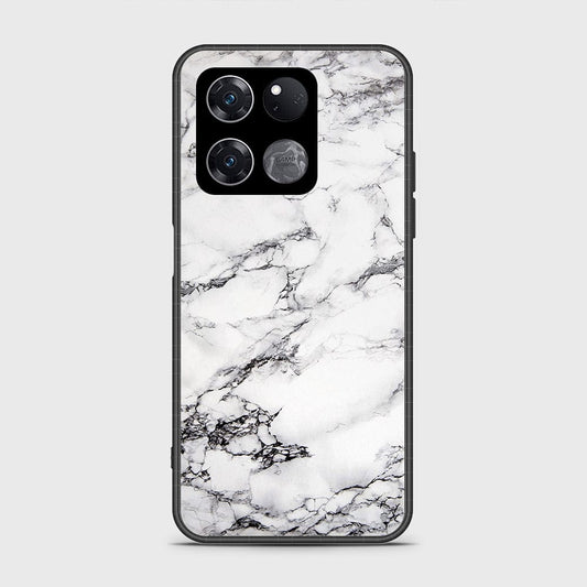 OnePlus Ace Racing Cover- White Marble Series - HQ Ultra Shine Premium Infinity Glass Soft Silicon Borders Case