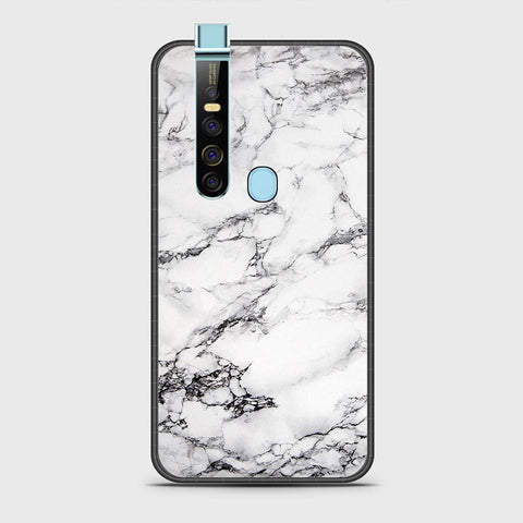 Tecno Camon 15 Pro Cover- White Marble Series - HQ Ultra Shine Premium Infinity Glass Soft Silicon Borders Case