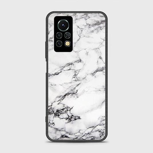 Infinix Note 11s Cover- White Marble Series - HQ Ultra Shine Premium Infinity Glass Soft Silicon Borders Case