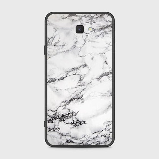 Samsung Galaxy J7 Prime Cover - White Marble Series - HQ Ultra Shine Premium Infinity Glass Soft Silicon Borders Case