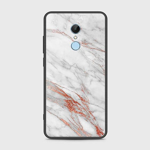 Xiaomi Redmi Note 5 / Redmi 5 Plus Cover - White Marble Series - HQ Ultra Shine Premium Infinity Glass Soft Silicon Borders Case