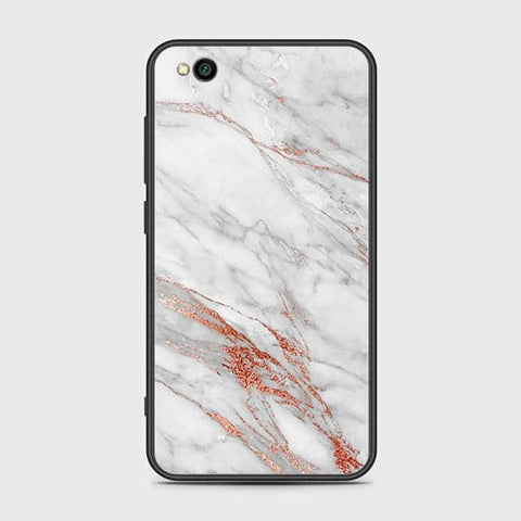 Xiaomi Redmi Go Cover - White Marble Series - HQ Ultra Shine Premium Infinity Glass Soft Silicon Borders Case