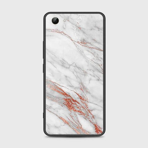 Vivo Y81 Cover - White Marble Series - HQ Ultra Shine Premium Infinity Glass Soft Silicon Borders Case