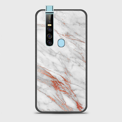 Tecno Camon 15 Pro Cover- White Marble Series - HQ Ultra Shine Premium Infinity Glass Soft Silicon Borders Case