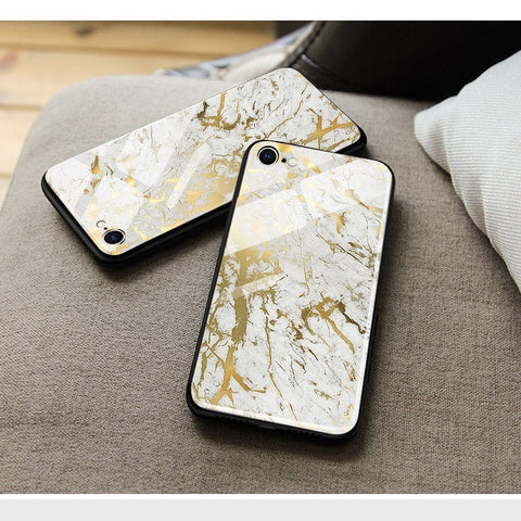 iPhone 15 Cover- White Marble Series - HQ Ultra Shine Premium Infinity Glass Soft Silicon Borders Case