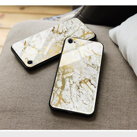 Huawei Nova 6 SE Cover - White Marble Series - HQ Ultra Shine Premium Infinity Glass Soft Silicon Borders Case