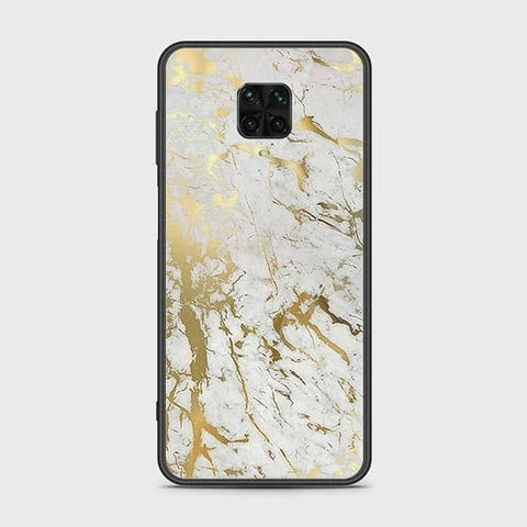 Xiaomi Redmi Note 9S Cover - White Marble Series - HQ Ultra Shine Premium Infinity Glass Soft Silicon Borders Case