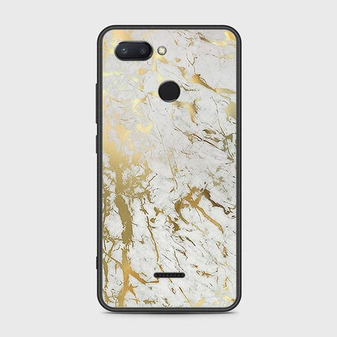 Xiaomi Redmi 6 Cover - White Marble Series - HQ Ultra Shine Premium Infinity Glass Soft Silicon Borders Case