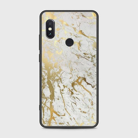 Xiaomi Redmi Note 5 Pro Cover - White Marble Series - HQ Ultra Shine Premium Infinity Glass Soft Silicon Borders Case