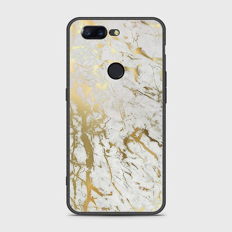 OnePlus 5T Cover- White Marble Series - HQ Ultra Shine Premium Infinity Glass Soft Silicon Borders Case