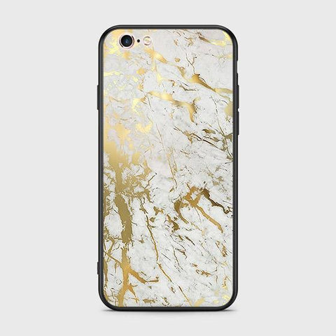 iPhone 6s Plus / 6 Plus Cover - White Marble Series - HQ Ultra Shine Premium Infinity Glass Soft Silicon Borders Case