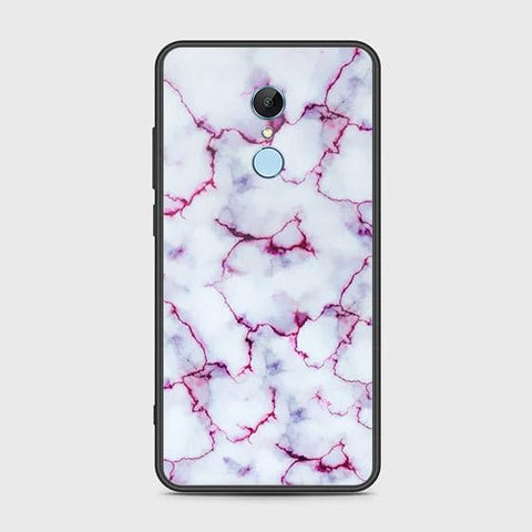 Xiaomi Redmi 5 Cover - White Marble Series - HQ Ultra Shine Premium Infinity Glass Soft Silicon Borders Case