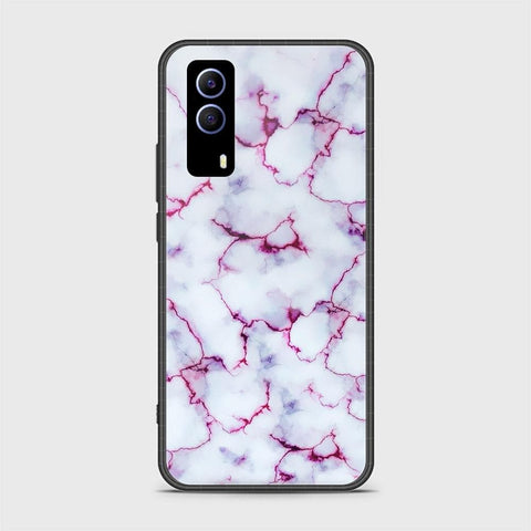 Vivo Y53s 5G Cover - White Marble Series - HQ Ultra Shine Premium Infinity Glass Soft Silicon Borders Case