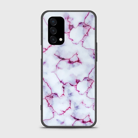 OnePlus Nord N200 5G Cover- White Marble Series - HQ Ultra Shine Premium Infinity Glass Soft Silicon Borders Case