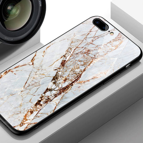 Samsung Galaxy S7 Edge Cover- White Marble Series - HQ Ultra Shine Premium Infinity Glass Soft Silicon Borders Case