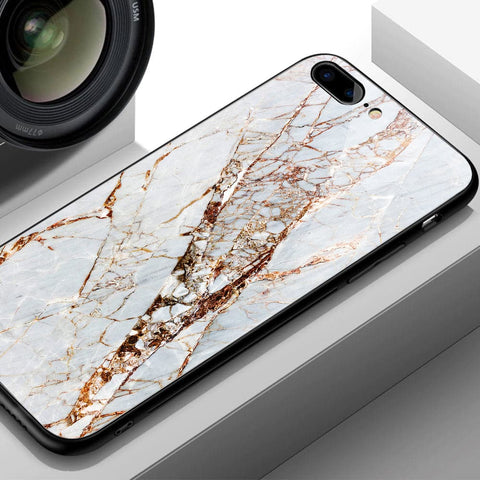 iPhone SE 2020 Cover - White Marble Series - HQ Ultra Shine Premium Infinity Glass Soft Silicon Borders Casee