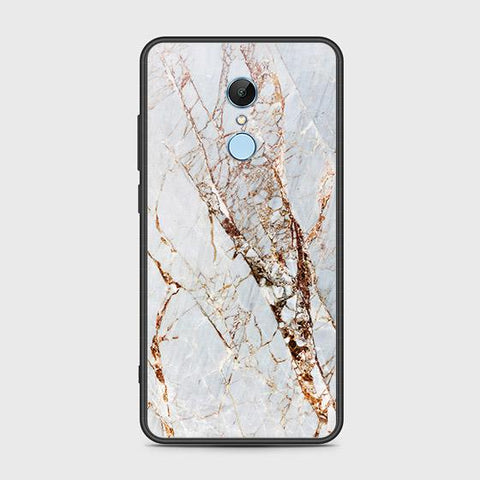 Xiaomi Redmi Note 5 / Redmi 5 Plus Cover - White Marble Series - HQ Ultra Shine Premium Infinity Glass Soft Silicon Borders Case