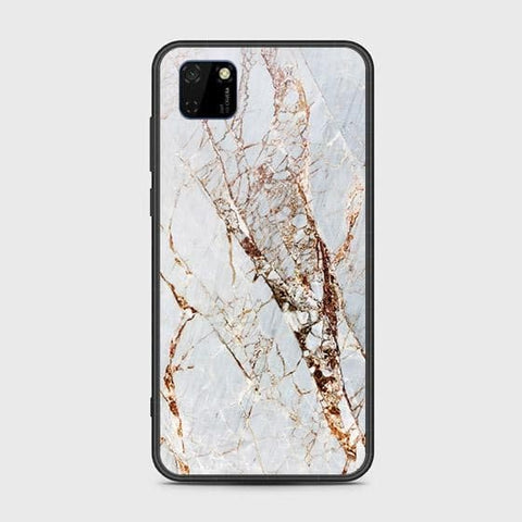 Honor 9S Cover - White Marble Series - HQ Ultra Shine Premium Infinity Glass Soft Silicon Borders Case