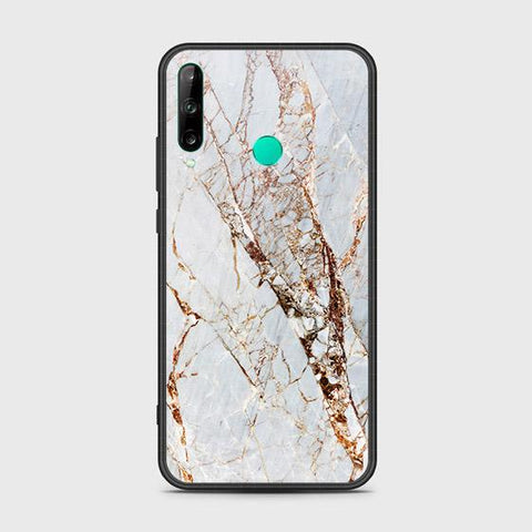 Honor 9C Cover - White Marble Series - HQ Ultra Shine Premium Infinity Glass Soft Silicon Borders Case