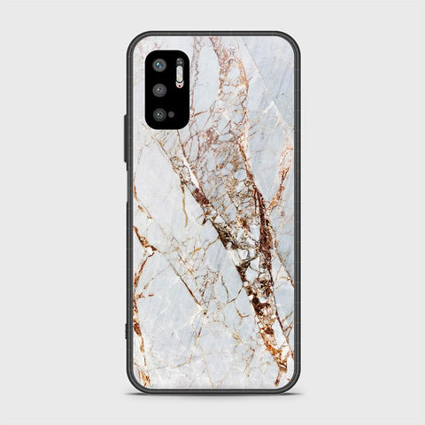Xiaomi Redmi Note 10 5G Cover - White Marble Series - HQ Ultra Shine Premium Infinity Glass Soft Silicon Borders Case