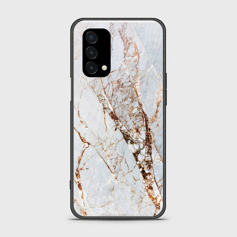 OnePlus Nord N200 5G Cover- White Marble Series - HQ Ultra Shine Premium Infinity Glass Soft Silicon Borders Case