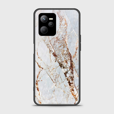 Realme 9 Pro Cover- White Marble Series - HQ Ultra Shine Premium Infinity Glass Soft Silicon Borders Case