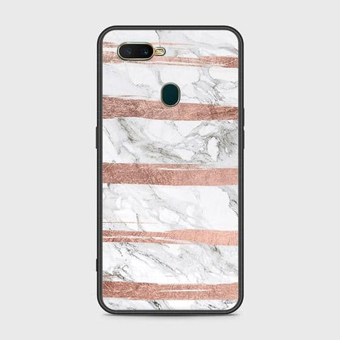 Oppo A11k Cover - White Marble Series - HQ Ultra Shine Premium Infinity Glass Soft Silicon Borders Case
