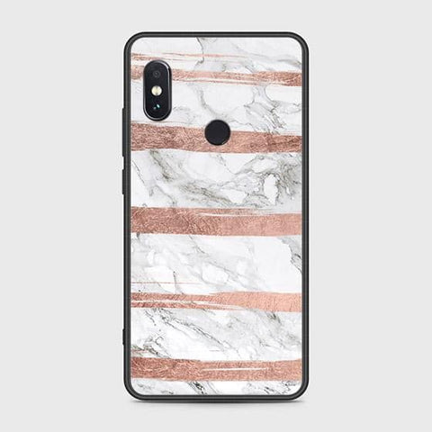 Xiaomi Redmi Note 5 Pro Cover - White Marble Series - HQ Ultra Shine Premium Infinity Glass Soft Silicon Borders Case