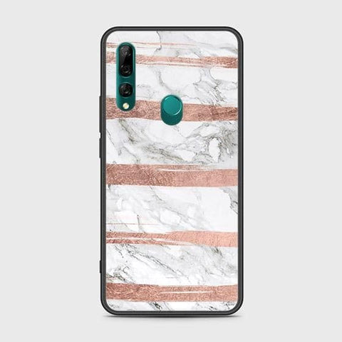 Honor 9X Cover - White Marble Series - HQ Ultra Shine Premium Infinity Glass Soft Silicon Borders Case