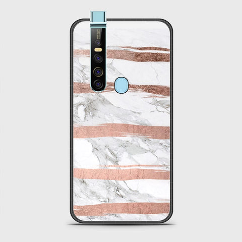 Tecno Camon 15 Pro Cover- White Marble Series - HQ Ultra Shine Premium Infinity Glass Soft Silicon Borders Case