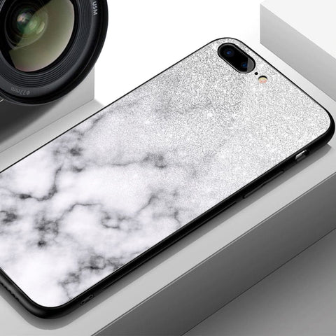 Huawei Psmart 2021 Cover- White Marble Series - HQ Ultra Shine Premium Infinity Glass Soft Silicon Borders Case