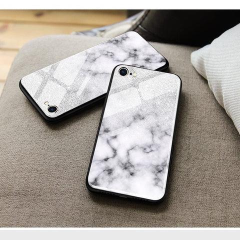Huawei P30 Pro Cover - White Marble Series - HQ Ultra Shine Premium Infinity Glass Soft Silicon Borders Case